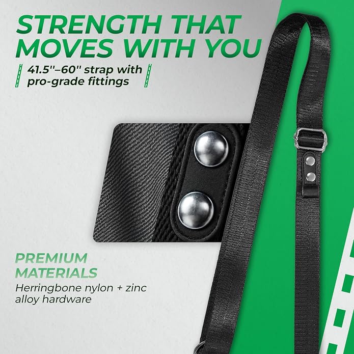 Crossbody Phone Strap with Wallet – Adjustable Nylon Strap with Metal Hardware, RFID Wallet & Detachable Wristlet – Hands-Free Travel Purse for Women & Men