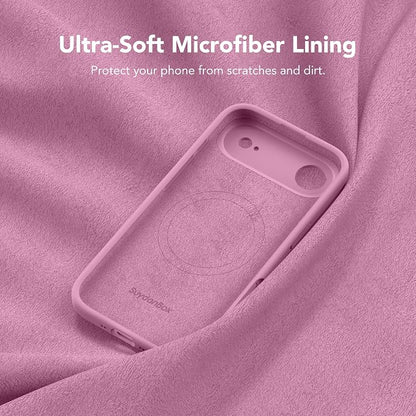 Magnetic for iPhone Air Case, Compatible with MagSafe, [Full Camera Protection][Screen Protector] Silicone Shockproof Protective Phone Case for iPhone 17 Air 6.5", Blackcurrant