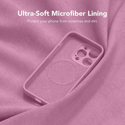 Magnetic for iPhone 14 Pro Case, Compatible with MagSafe, [Full Camera Protection][Screen Protector] Silicone Shockproof Protective Phone Case for iPhone 14 Pro 6.1", Blackcurrant