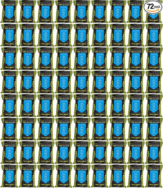 Fortress Electronic Wipes (25 ct, Pack of 72) To-Go Tech Wipes for Screens, Phones, Keyboards, TV Monitors, Computer Screens, and More [Travel Size] Skin-Safe