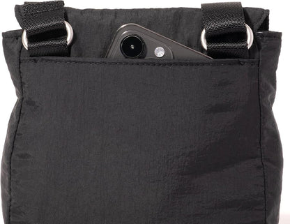 Baggallini Swift Flap Mini Crossbody - 6.3"x7" Lightweight Small Travel Purse with Crossbody Strap and RFID