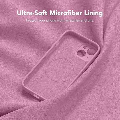Magnetic for iPhone 13 Case, Compatible with MagSafe, [Full Camera Protection][Screen Protector] Silicone Shockproof Protective Phone Case for iPhone 13 6.1", Blackcurrant