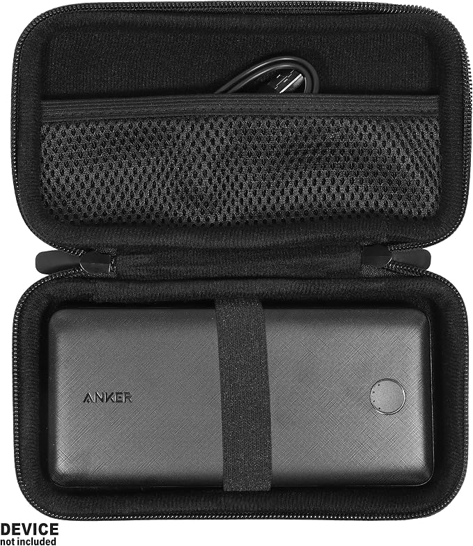 CaseSack case for Anker Portable Charger, Anker Power Bank 325 (PowerCore Essential 20K), 313 Power Bank (PowerCore Slim 10K), 523 (PowerCore 10K), 525 (PowerCore 20K)