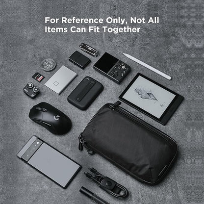 ALPAKA Elements Tech Case Mini Tech Pouch 1.5L Cable Bag Black X-Pac VX42 | Weatherproof Fabric, YKK Aquaguard Zipper, Detachable Shoulder Strap, Ideal for Electronics & Accessories, Daily Work Travel