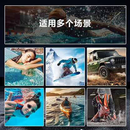 Omio for Galaxy A36 5G Waterproof Case, Full Body IP68 Underwater Clear Protective Case Built-in Screen Protector Heavy Duty Shockproof Case for Men Women, Black