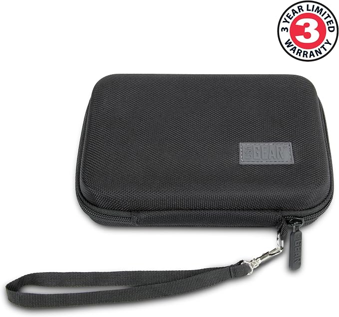 USA Gear Wireless Charging Battery Pack Hard Shell Case with Wrist Strap - Compatible with Wireless Charger Battery Bank from Samsung, Powermax, Jarvmobile, Hokonui, RLERON, and more