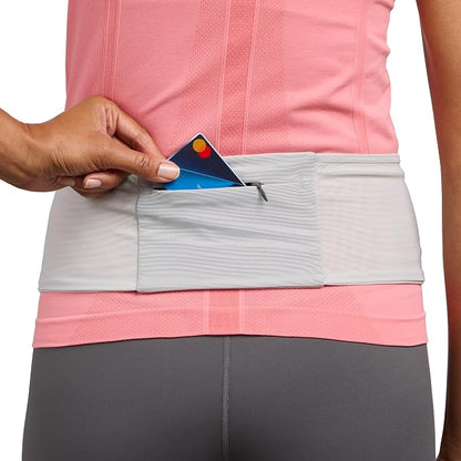 Nathan Zipster Max Running Belt, Running Belts for Women and Men, Bounce-Free Waist Pack with Extra Large Zipper Pocket, Smartphone Storage, Walking, Gym, Hiking